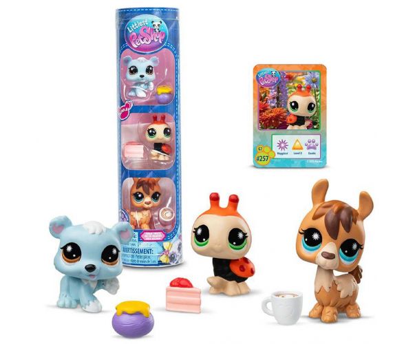 Littlest Pet Shop: urs polar, gărgăriță, lamă — pachet de 3 figurine, seria a IV-a