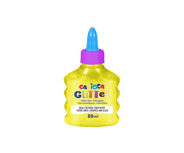 Lipici lichid strălucitor neon galben 88ml - Carioca