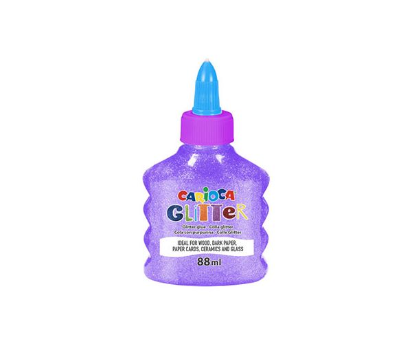Lipici lichid strălucitor neon mov 88ml - Carioca