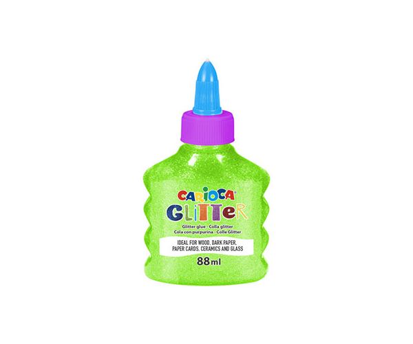 Lipici lichid strălucitor neon verde 88ml - Carioca