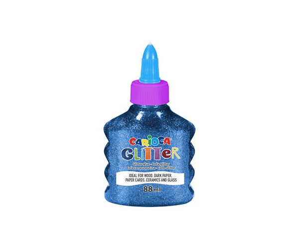 Lipici lichid strălucitor spark culoare albastră 88ml - Carioca