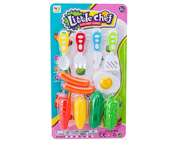 Little Chief set de alimente cu legume și tacâmuri