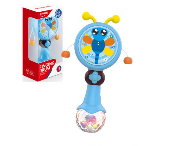 Lumea Muzicii: Tobă cu bile și ciocănel 17cm