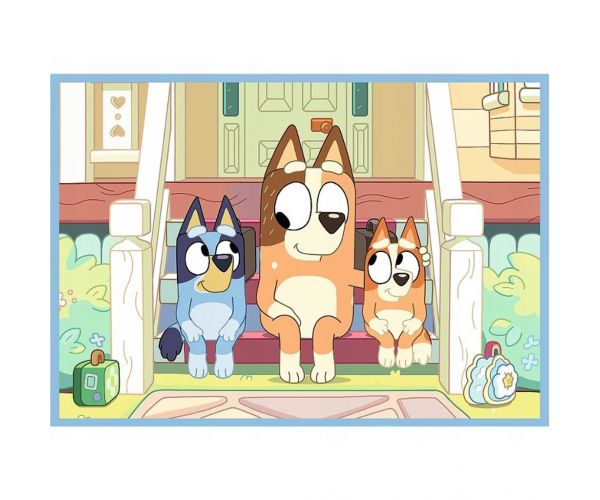 Lumea lui Bluey 4 în 1 puzzle de 12-15-20-24 piese - Trefl