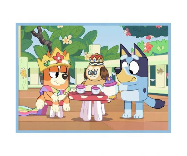 Lumea lui Bluey 4 în 1 puzzle de 12-15-20-24 piese - Trefl