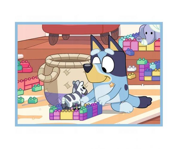 Lumea lui Bluey 4 în 1 puzzle de 12-15-20-24 piese - Trefl