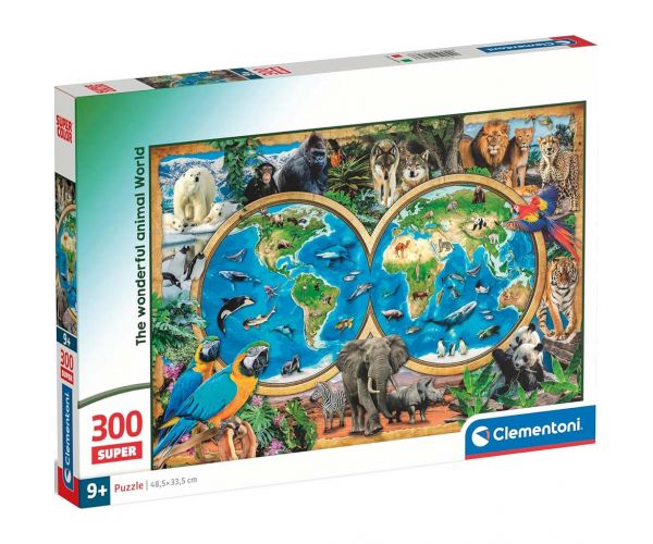 Lumea minunată a animalelor puzzle Super de 300 piese - Clementoni