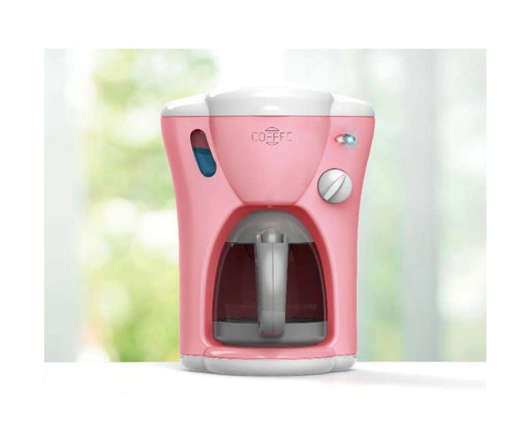 Luna: Aparat de cafea roz Happy Family cu lumină și sunet