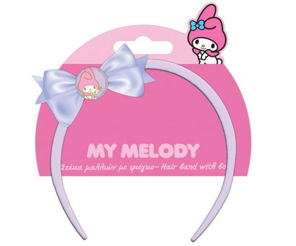 Luna: Bentiță de păr cu fundiță, model My Melody