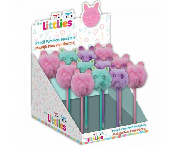 Luna: Creion cu cap de pompon, disponibil în mai multe variante, 1 buc.