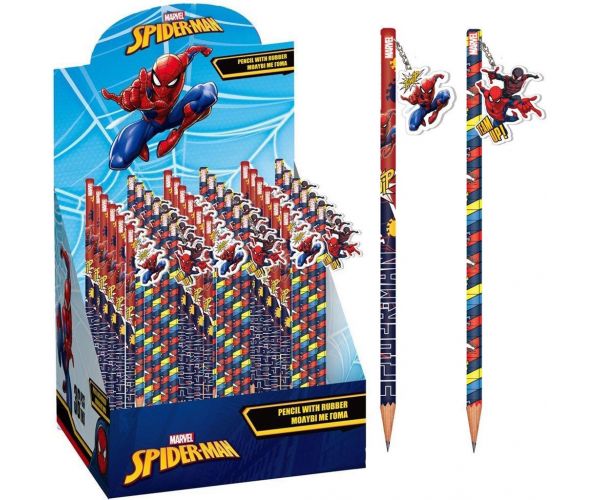 Luna: Marvel Pókember grafitceruza radírral, kétféle változatban 1db