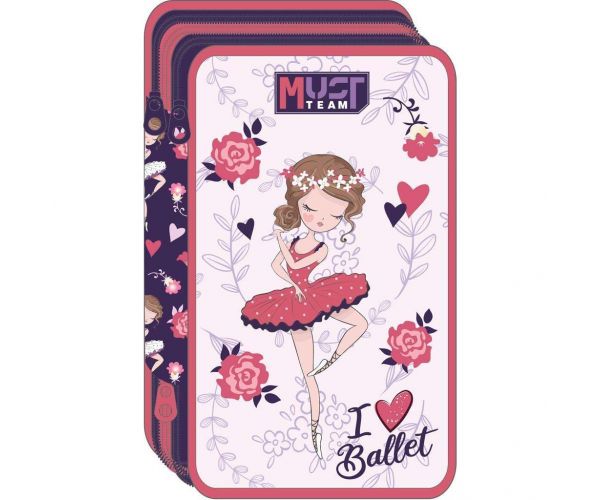 Luna: Etui cu trei compartimente, complet echipat, I Love Ballet