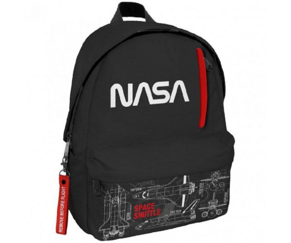 Luna: Ghiozdan școlar Must Team NASA Space Shuttle – 1 compartiment, 32x17x42 cm