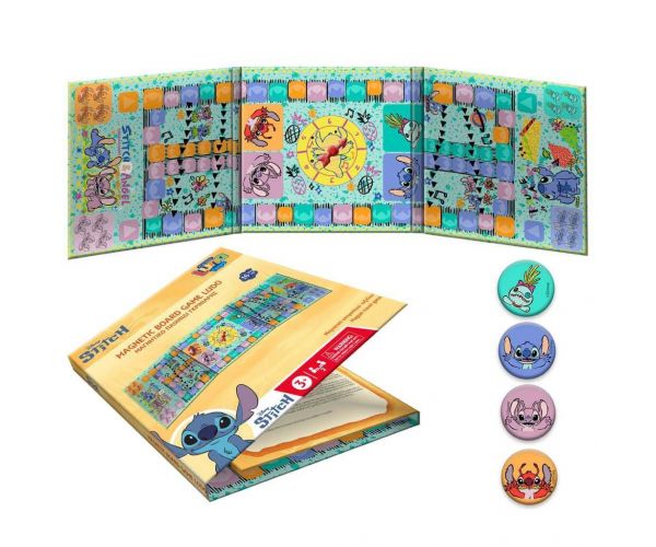 Luna: Joc de societate magnetic pliabil Cine râde la urmă? cu personaje Disney Stitch