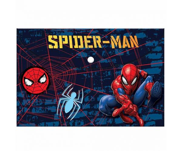Luna: Mapă de plastic cu capse Spider-Man pentru documente, format A4