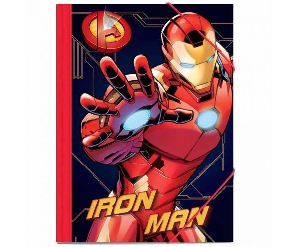 Luna: Mapă elastică Iron Man pentru foi A4 25x35cm