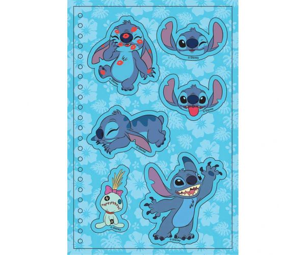 Luna: Mega caiet cu autocolante Disney Stitch