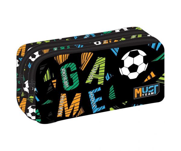 Luna: Must Team Game penar cilindric cu mingea de fotbal, cu 2 buzunare