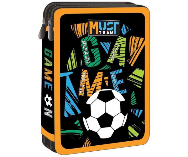 Luna: Must Team Game penar cu două compartimente, cu minge de fotbal, pe două nivele