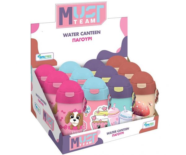 Luna: Must Team bidon din plastic pentru fete, în diverse variante, 500 ml, 1 buc.