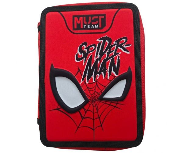 Luna: Must Team penar umplut cu 2 niveluri, cu imprimeu Spider-Man, 15x5x21 cm