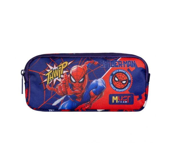 Luna: Penar cilindric cu 2 niveluri Must Team Spider-Man, 21x6x9cm