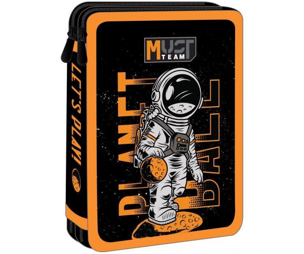 Luna: Penar cu două compartimente, negru-portocaliu, Must Team Astronaut