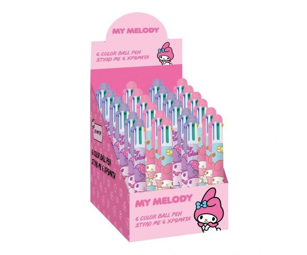 Luna: Pix cu bilă My Melody, 6 culori, diferite modele, 1 bucată