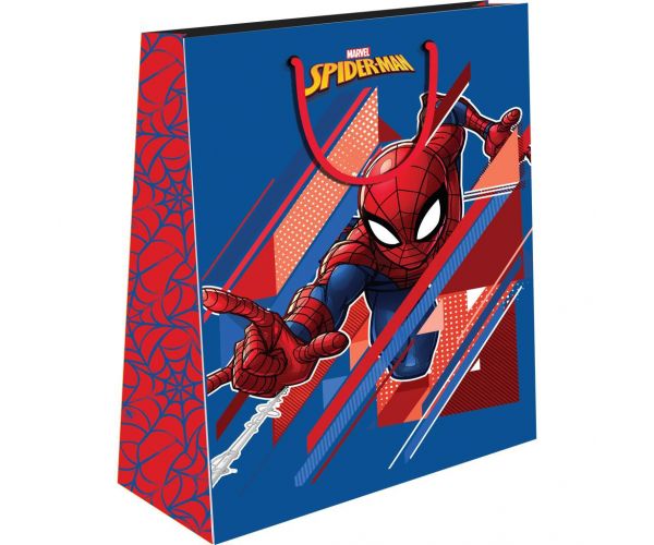 Luna: Pungă de cadou cu model Spider-Man în două variante 1 buc. 18x23x11 cm