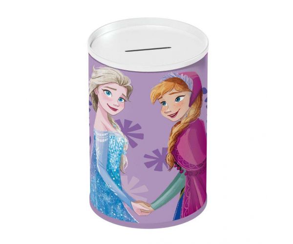 Luna: Pușculiță metalică cilindrică Disney Frozen 10x15cm