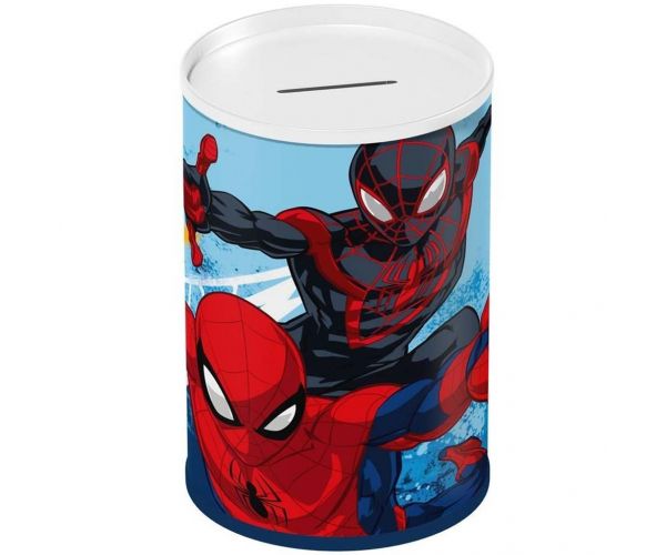 Luna: Pușculiță metalică eroică cu Spider-Man, 10x15cm