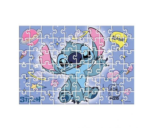 Luna: Puzzle Disney Stitch 60 de piese cu poster