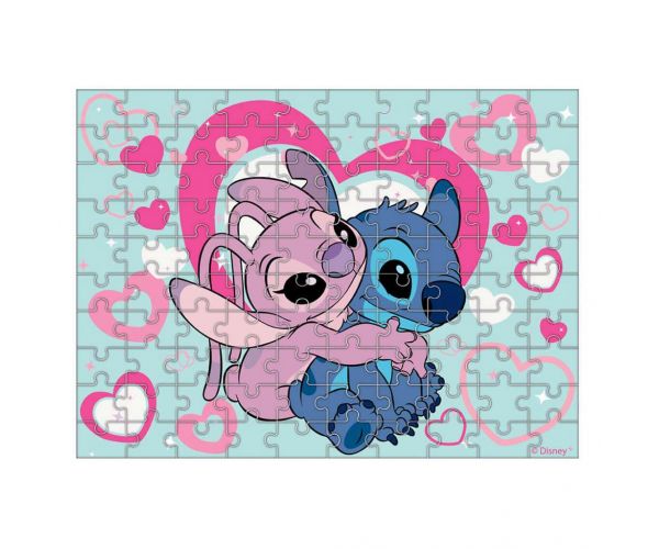 Luna: Puzzle Disney Stitch cu 100 de piese, care strălucește în întuneric