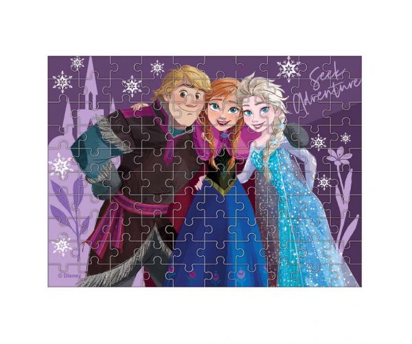 Luna: Puzzle Regatul de Gheață cu 100 piese care luminează în întuneric