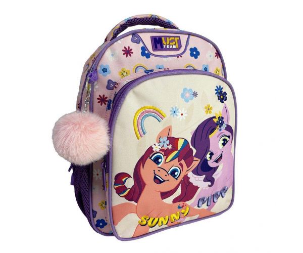 Luna: Must Team Én kicsi pónim lekerekített 2 rekeszes ovis hátizsák 27x10x31cm