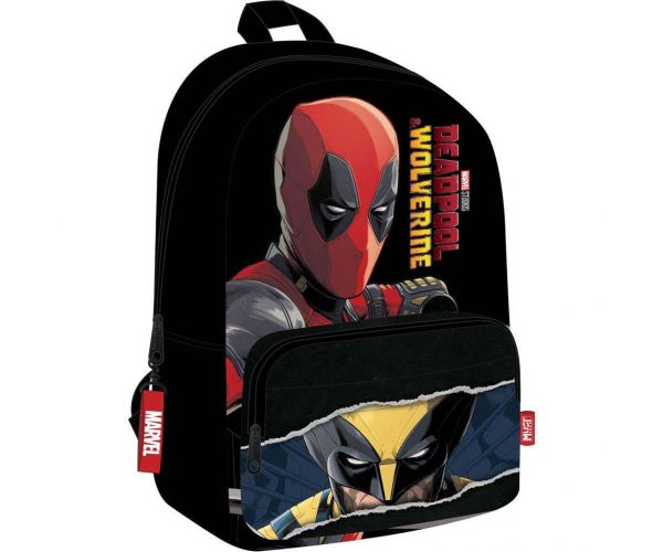 Luna: Rucsac rotunjit Must Team Marvel Deadpool și Wolverine 29x17x41cm