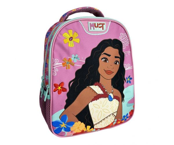 Luna: Must Team Disney Vaiana 2 lekerekített 2 rekeszes ovis hátizsák 27x10x31cm