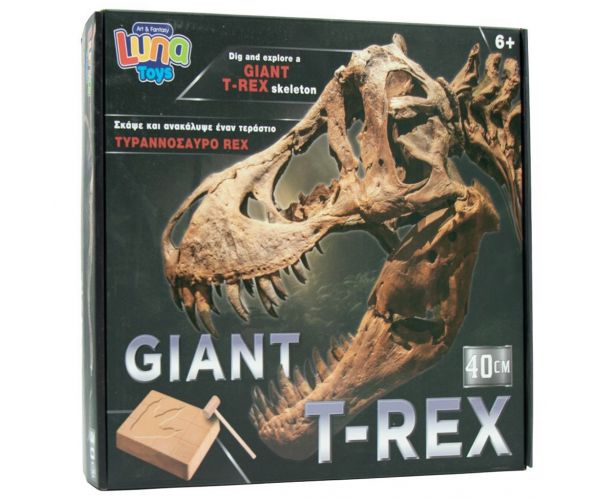 Luna: Set arheologic T-Rex uriaș 40cm