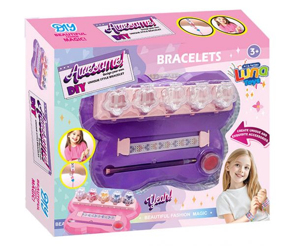 Luna: Set creativ DIY pentru confecționarea brățărilor cu diamante