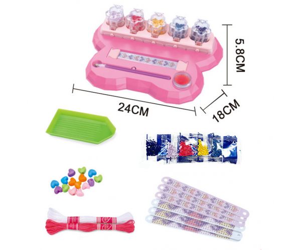 Luna: Set creativ DIY pentru confecționarea brățărilor cu diamante