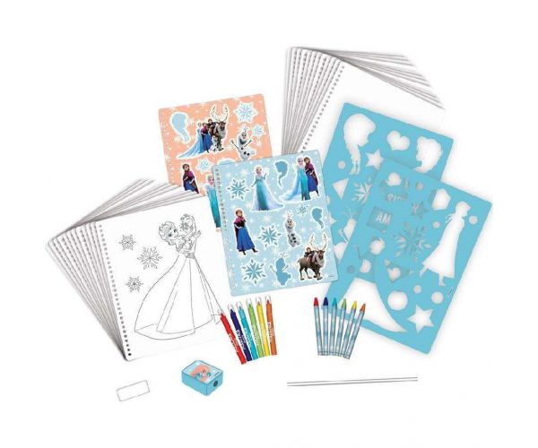Luna: Set creativ și de papetărie cu imprimeu Frozen, 45 de piese