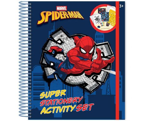 Luna: Set creativ și de papetărie cu model Spider-Man, 45 de piese