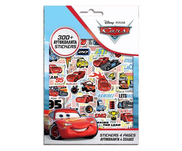 Luna: Set de autocolante Cars, 300 de bucăți