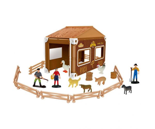 Luna: Set de joacă cu animale Jasper Land Farm, 37 piese