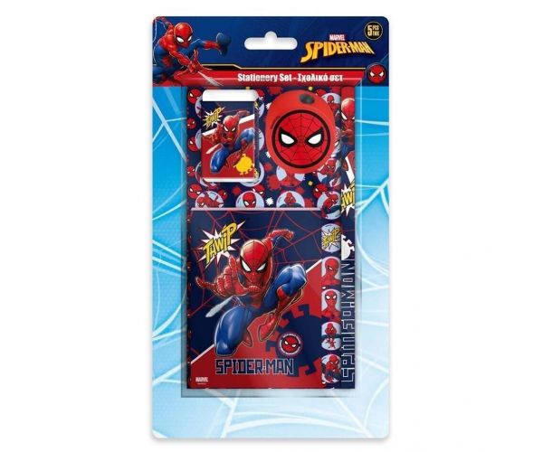 Luna: Set de papetărie cu 5 piese Spider-Man