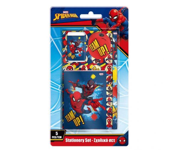 Luna: Set de papetărie cu 5 piese Spider-Man Team Up
