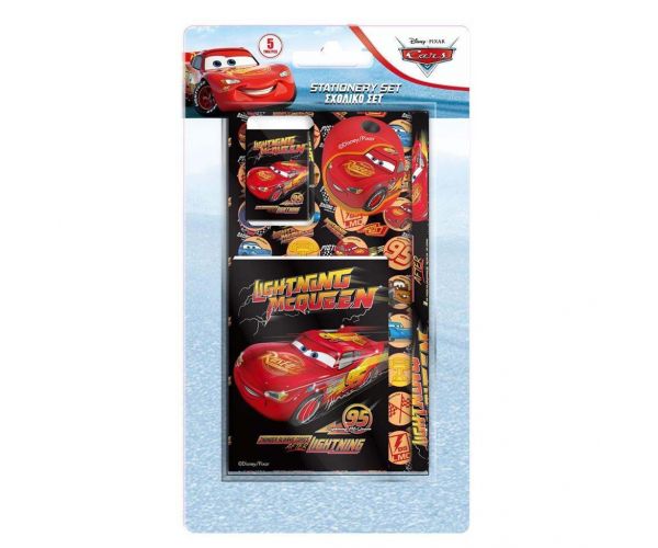 Luna: Set de rechizite Cars, 5 piese
