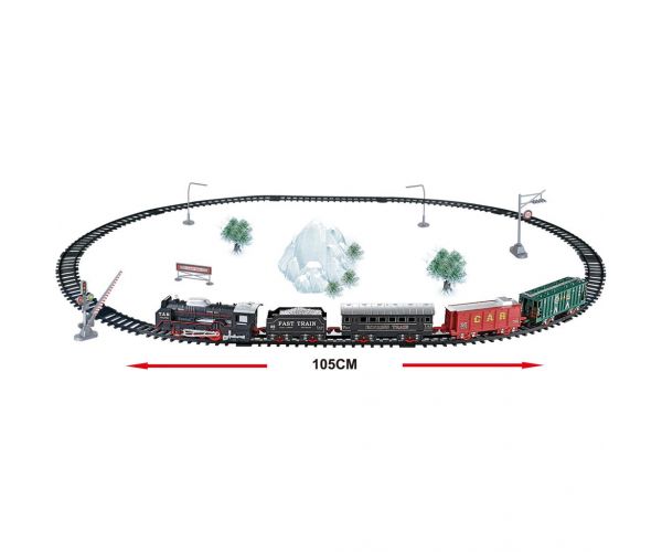 Luna: Set de tren clasic cu 20 piese, cu lumină și sunet
