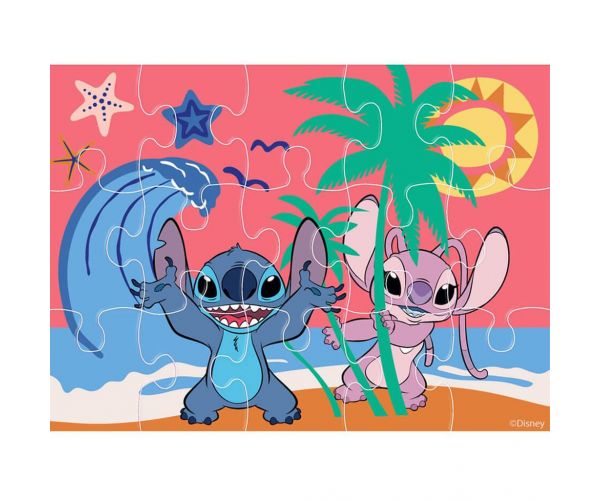 Luna: Set puzzle 4-în-1 Stitch