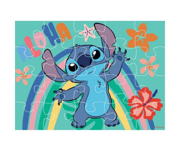 Luna: Set puzzle 4-în-1 Stitch